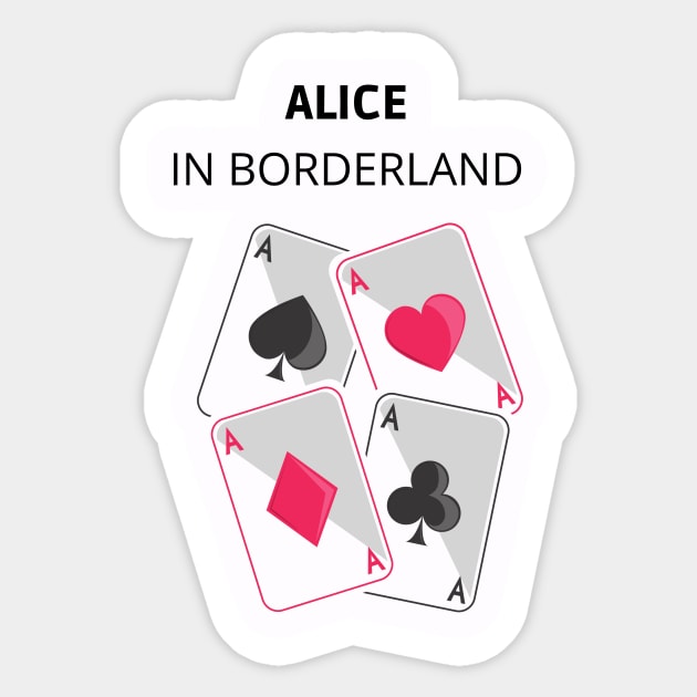 Alice in Borderland Sticker by Diogomorgadoo